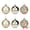 Champagne 2.4", variant on Unique Bargains 6 Pack Electroplated Sphere Orbs Decorative Christmas Ornaments Red 2.4"