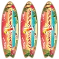 thumbnail image 1 of Decoración de estilo marinero VentDepot 3Pzas 16x45cm Madera Tabla de surf, 1 of 3