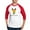 Red/White, variant on CafePress - Festive Chick Baseball Jersey - Cotton Baseball Jersey, 3/4 Raglan Sleeve Shirt