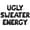 Black, variant on Cursive Script Letter Balloons - UGLY SWEATER ENERGY 16" Inch Alphabet Letters Foil Mylar Balloon Christmas Party Banner (Rose Gold)