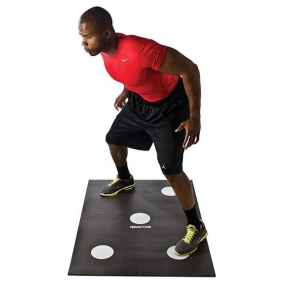 Dot Drill Floor Mat for Foot Speed Training, .5 x 36 x 1/2 Inches, Black and White (30700)