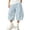 C-Blue214, variant on DHFJKG Capri Pants For Women Baggy Cargo Pants Summer Wide Leg Drawstring Waist Streetwear Bottoms