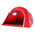 thumbnail image 6 of "Wakeman Outdoors 2-Person Pop Up Tent with Dual-Layer Door and Carry Bag - Water-Resistant Tent for Camping, Hiking, or Beach Use - Red, 6 of 7