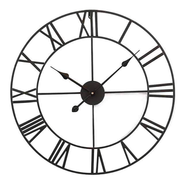 Reloj de pared de estilo europeo simple sala de estar reloj de hierro mudo Reloj de pared digital creativo reloj decorativo reloj transfronterizo