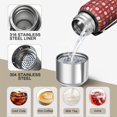 thumbnail image 3 of Christmas 20oz Stainless Steel Thermal Bottle with Tea Filter and Cup Lid, Vacuum Insulated Coffee Mug with 316L Inner Liner, Leakproof Travel Thermos for Office, Commute & Outdoor, 3 of 7