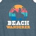thumbnail image 3 of Instant Message - Beach Wanderer Cowgirl - Women's Racerback Tank Top, 3 of 6