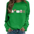 thumbnail image 2 of Gibobby Temperamento Pullover Top Blusa de manga larga con cuello redondo y estampado del día de San Valentín para mujer (estilo 05)(Anaranjado, XXL), 2 of 4