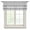 Gray, variant on Bear Moose Semi Sheer Valance Curtains Country Vintage Bronze Forest Pine Tree Abstract Stripe Plaid Voile Valances Curtain Rod Pocket Small Window Treatment for Kitchen Bathroom Cafe 42"x12"