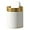 White, variant on Mini Trash Can with Lid, Tiny Desk Trash Can, 1.5 Liter Small Metal Garbage Can for Countertop Coffee Bar, White
