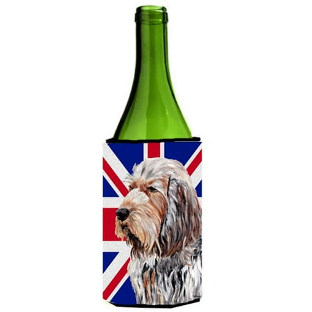 

Otterhound With English Union Jack British Flag Wine bottle sleeve Hugger - 24 Oz.