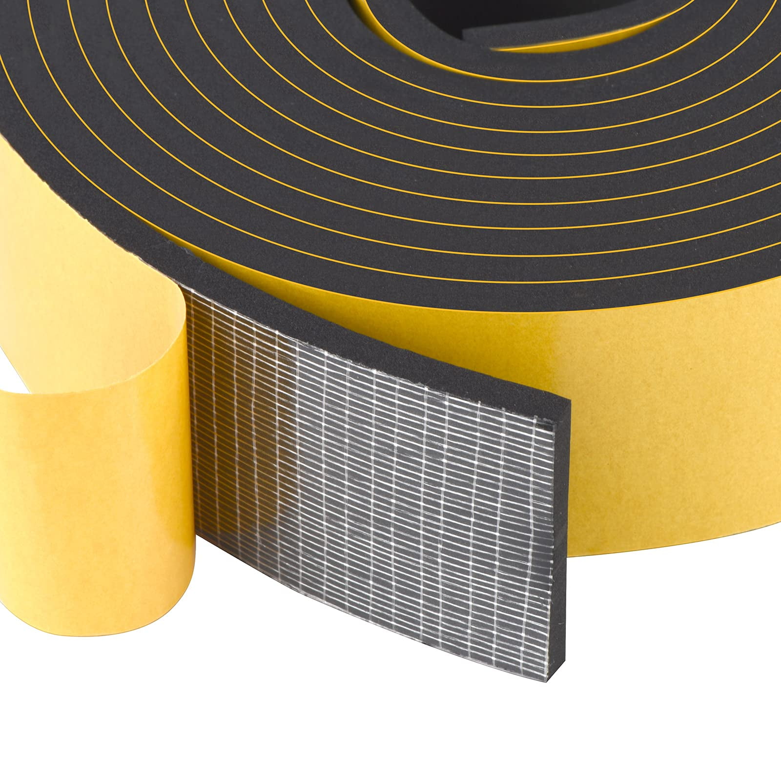 Trisiki Weather Stripping Tape – 2" X 1" X 6.5FT Foam Seal For Doors/Windows, Soundproof & Dustproof