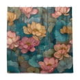 thumbnail image 2 of Yayeee Shower Curtain with Hooks 72"x72" Waterproof Fabric Bathroom Hanging Decor, Pink Water Lilies Pattern, 2 of 5