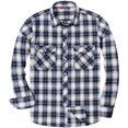 thumbnail image 1 of Men's Casual Button Down Flannel Shirt Plaid, 1 of 7