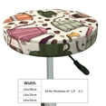 thumbnail image 4 of Lsque Vintage Coffee Round Bar chair cushion covers Velvet Fabric Premium Comfort Protects from Scratches and Stains for 14-17 Inch Chair- 12 inch, 4 of 7