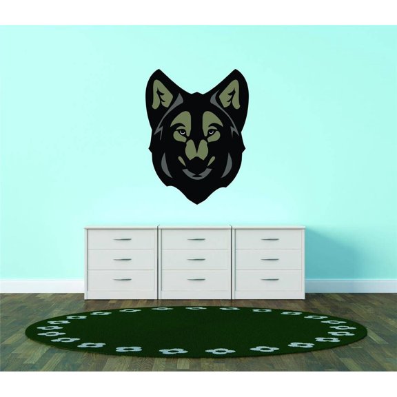Custom Wall Decal Grizzly Bear Head Wild Forest Animal Vinyl Wall Decal Vinyl Decor 20x20