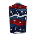 thumbnail image 5 of fnnxeal Mens Blue Patriotic Western Sleeveless Button Down Shirt Casual Star Stripe Print Top for 4th of July Outdoor RodeoSize 2XL, 5 of 5