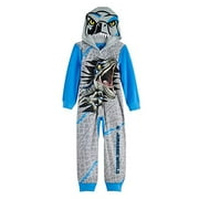 American Marketing Jurassic World Indoraptor Hooded Dinosaur Pajama Costume Sleeper (10) Blue