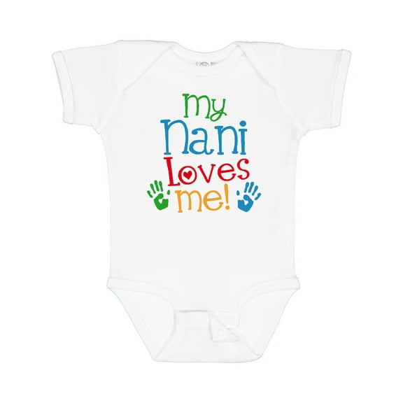 Inktastic My Nani Grandma Loves Me Boys or Girls Baby Bodysuit