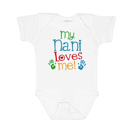 

Inktastic My Nani Grandma Loves Me Gift Baby Boy or Baby Girl Bodysuit