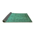 thumbnail image 2 of Ahgly Company Indoor Rectangle Oriental Turquoise Blue Traditional Area Rugs, 7' x 10', 2 of 4