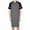 Gray, variant on Wacanda Men Comfort Top Long Nightshirt Sleep Shirt Comfy Short Sleeve Henley Sleepwear