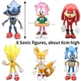 thumbnail image 2 of Toy LUTFI Sonic Anime The Hedgehog, 6 unidades, figuras de 6 cm, 2 of 7