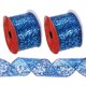 thumbnail image 1 of Cinta de Malla con Brillo y Alambre Uxcell para Hacer Lazos Decoración de Bodas Regalos Manualidades Azul Oscuro, 1 of 6