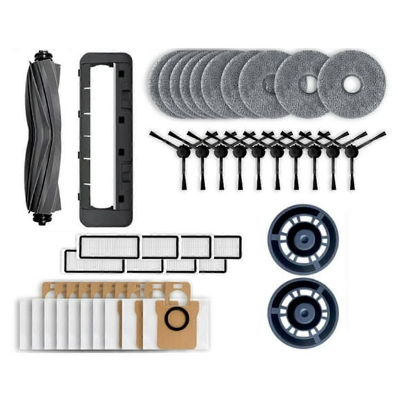 42PCS for Dreame Bot L20 Ultra / X20 Pro Robot Vacuum Replacement Parts Kit Main Side Brush Hepa Fil