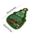 thumbnail image 3 of Uutvery Christmas Carpet Bathroom Rugs,Snowman Bath Rug Non Slip Soft Bathroom Mat,Santa and Christmas Tree Shaped Door Mat,Bathtub Rug Bathroom Tub Kitchen Rug Decoration,16x24 inches, 3 of 6