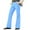 Light Blue, variant on SDNall Men's Solid Color Stretch Twill Pants, Slim Fit Retro Flared Trousers with Bootcut Leg for Casual Vintage Fashion