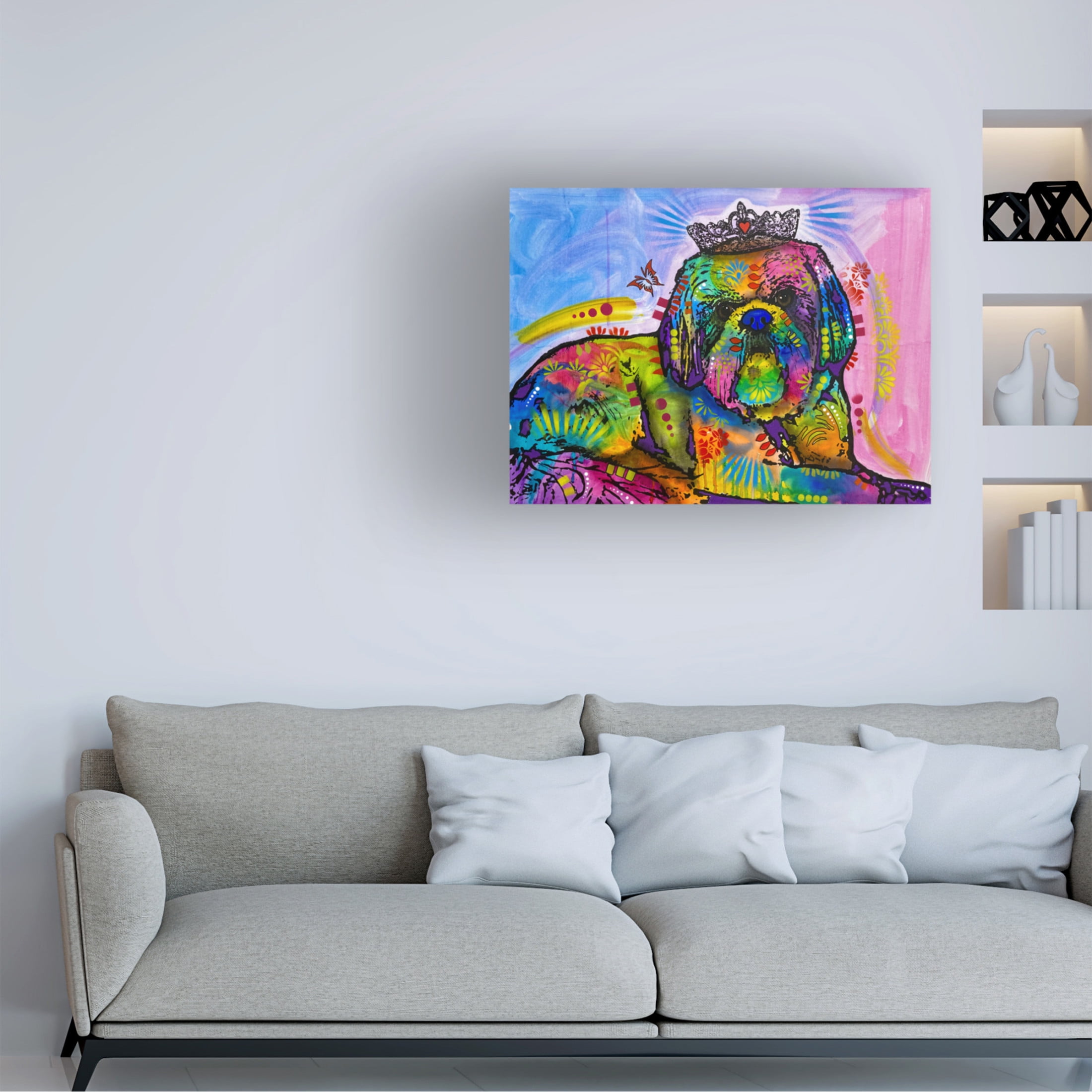 Canvas Wall Art - Dean Russo 'Princess Buttercup' Wall Art for Living Room, Bedroom, or Office Décor by Trademark Fine Art - 47 x 35 Inches