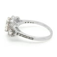 thumbnail image 4 of Three Stone Design, 2 1/4 CTTW 7.5MM Center Round Cut Lab Created Moissanite Diamond Halo Engagement Ring For Women In 14K Solid White Gold (G-H Color, VVS1 Clarity, 2.25 Cttw)-7.5, 4 of 8