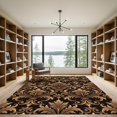 thumbnail image 2 of ODIKA 5'x7' Machine Washable Non-Slip Area Rug, Antique Gold High Traffic Rug, Gold, 1257111, 2 of 7