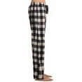 thumbnail image 2 of #followme Microfleece Mens Buffalo Plaid Pajama Pants with Pockets (White Buffalo Plaid, Large), 2 of 3