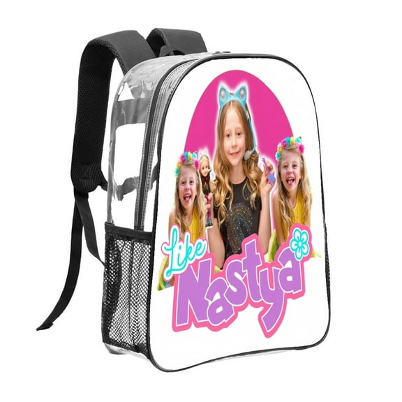 Clear Backpack for Like Nastya Heavy Duty for Work School Men Women Transparent Bookbag backpack Stadium Approved See Through Backpack