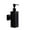 Black, variant on Stainless Steel Wall Mounted Soap Dispenser Bathroom Squeeze & Punch Single Lotion Bottle Black/Silver/Gold