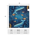 thumbnail image 4 of Rateoe Whimsical Underwater Fantasy Printed Mailbox Covers - Easy to Install Fall, Winter, Spring, Summer Mailbox Cover - Weather and UV-Resistant Mailbox Decor - Mailbox Magnetic Covers-25.5x21 in, 4 of 8