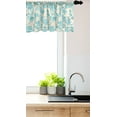 thumbnail image 3 of Ambesonne Floral Window Valance, Oriental Blooming, 54" X 12", Champagne Pale Blue, 3 of 3
