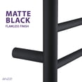 thumbnail image 3 of ANZZI Gown 7-Bar Stainless Steel Wall Mounted Towel Warmer in Matte Black, 3 of 7