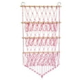 thumbnail image 3 of Tongina Stuffed Animal Hammock Stuffed Toy Net Toy Storage Boho Macrame Three Layers Hanging Storage Net Organizer Holder for Bedroom Pink, 3 of 7