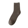 thumbnail image 2 of Dyfzdhu Womens Socks Autumn Winter Plus Velvet Padded Thermal Towel Socks Solid Color Ladies Long Cotton Socks Gifts For Women, 2 of 4