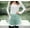 Green, variant on Bazaar Bliss Waist Apron, Chic Black Checkered with Ruffle and Pocket