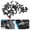 Black, variant on Bolany 50 Pcs Aluminum Alloy Variable Speed Bike Brake Line Core Cap Tail Cover, Black