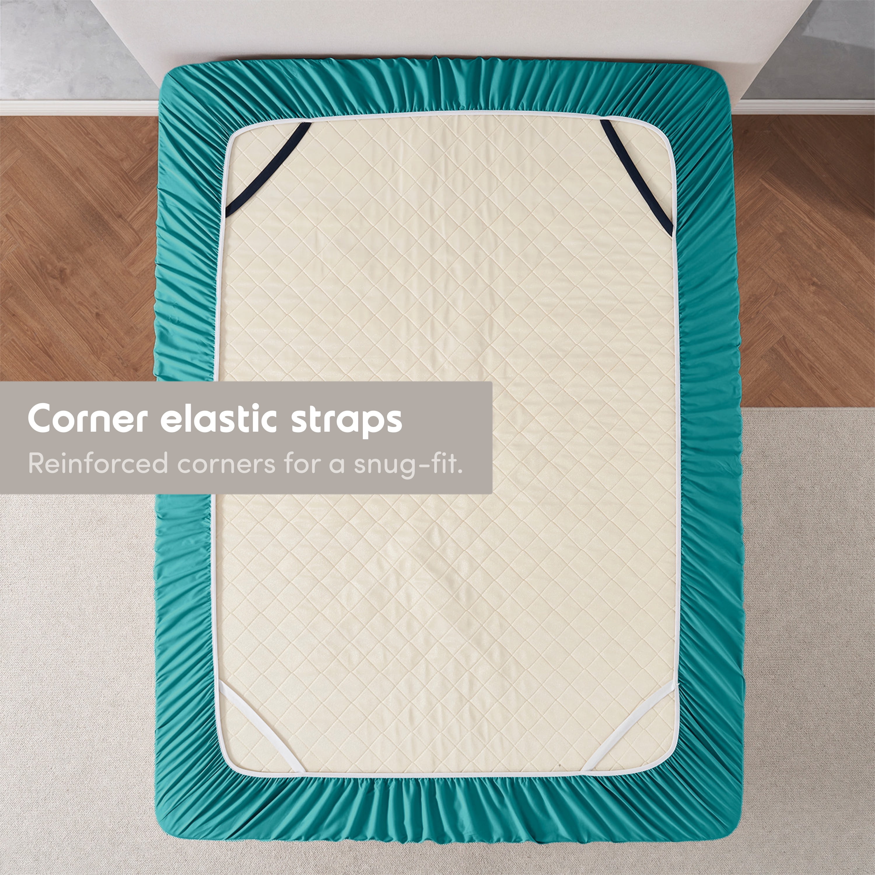 Lammaloe 6 Pack Extra Deep Pocket Queen Fitted Sheet Only, Fits 18" to 24" Mattress, Soft Microfiber Fitted Bed Sheet, Teal