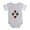 Heather Gray, variant on CafePress - Card Suits Dist V - Cute Infant Baby Football Bodysuit