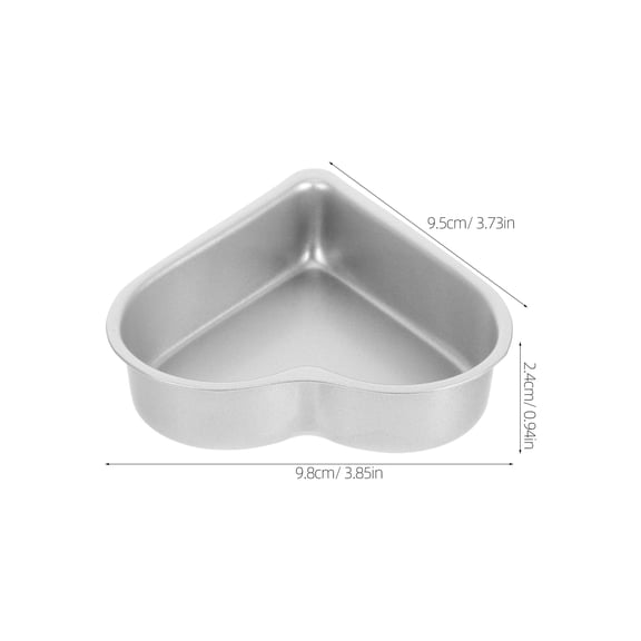 Homoyoyo Heart-Shaped Cake Pan Non-Stick High Carbon Steel Mold for Baking Cakes, Puddings, Desserts and More