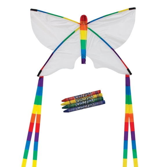 In the Breeze 3190 — Butterfly Coloring Kite — Fun Kids Art Activity Kite, Easy Flying