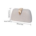 thumbnail image 4 of Bolso Bandolera Elegante Con Cadena Ostentosa para Mujer para Fiesta Y Boda (plata), 4 of 6