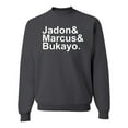 thumbnail image 1 of Wild Bobby, Jadon & Marcus & Bukayo, Sports, Unisex Crewneck Graphic Sweatshirt, Charcoal, Medium, 1 of 5
