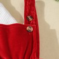 thumbnail image 3 of Cdudpw Baby Girl Clothes Suspender Skirt Newborn Ruffle Romper Dress Bow Headband Fall Outfits(Z163-Red), 3 of 8